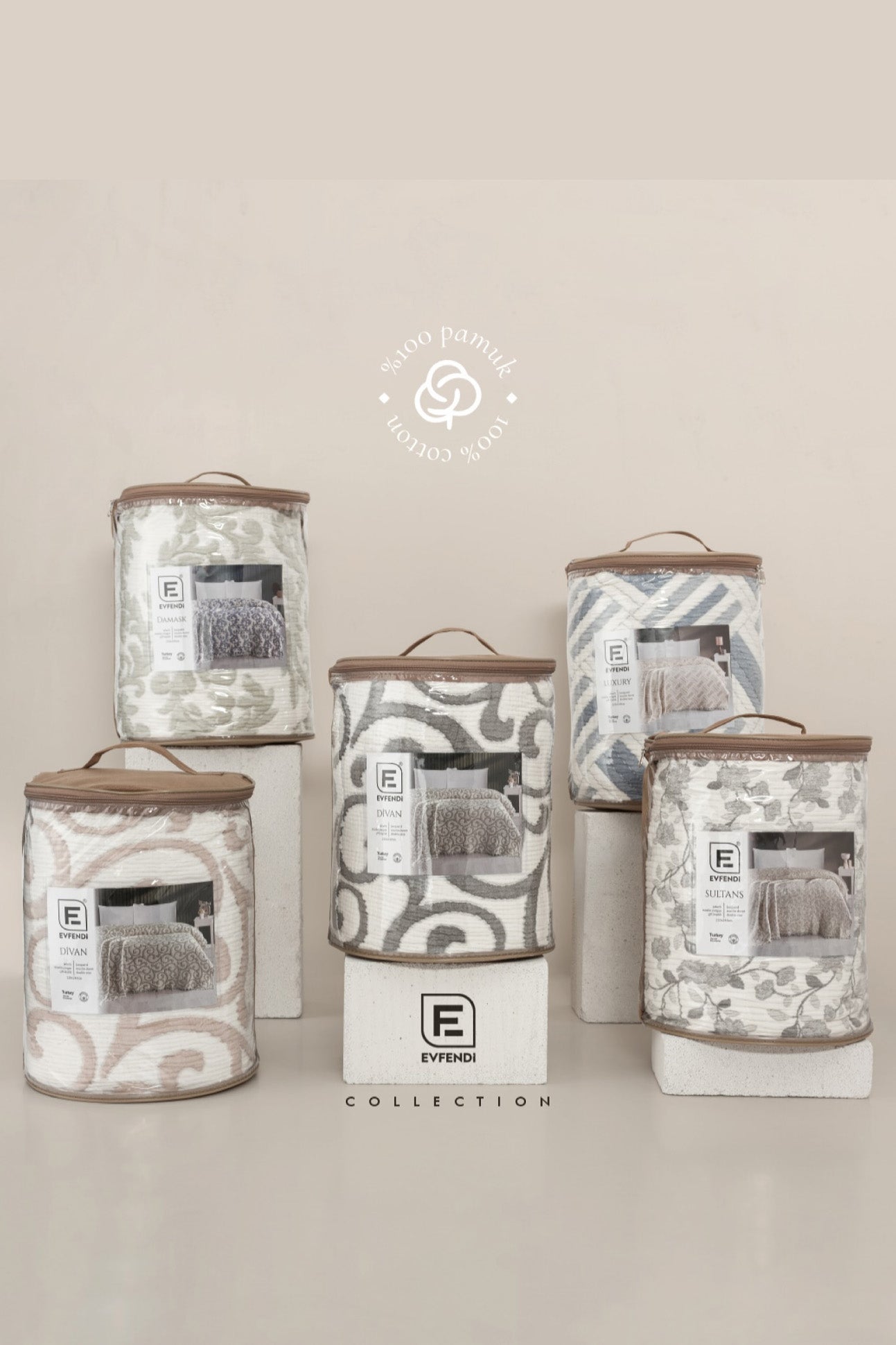 Damask Cotton Duvet - 5-Layer Muslin Double Bed Quilt