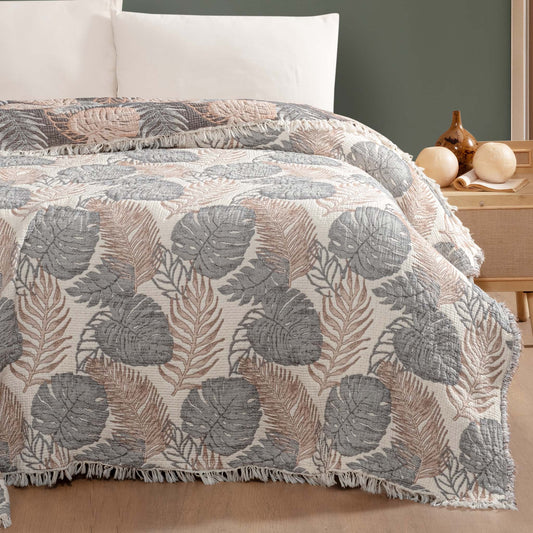 Trophy 5 Katlı Dolgulu Müslin Çift Kişilik Yorgan / Yatak Örtüsü (220x240 cm) %100 Pamuk