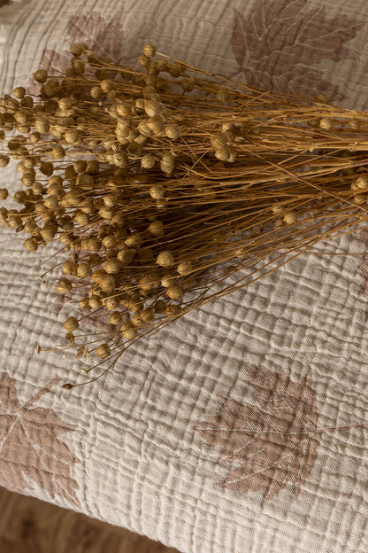 Balos 3 Katlı Jakarlı Müslin Pike / Yatak Örtüsü %100 Pamuk