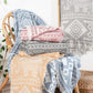 Elephant 3 Katlı Jakarlı Müslin Pike / Yatak Örtüsü %100 Pamuk