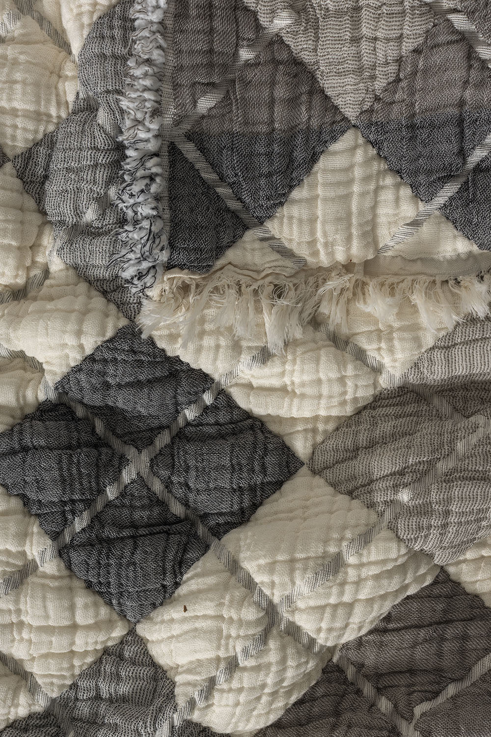 Elaris 5-Layer Filled Muslin Double Quilt / Bed Cover (220x240 cm) 100% Cotton