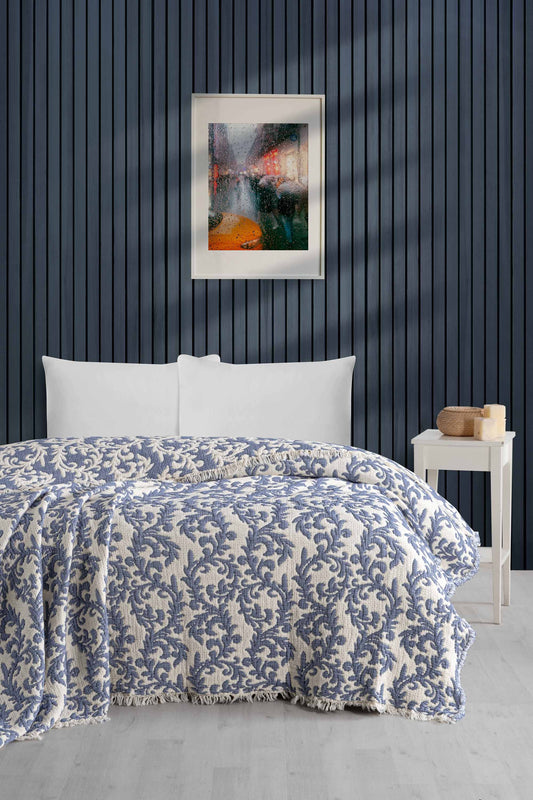 Damask Cotton Duvet - 5-Layer Muslin Double Bed Quilt