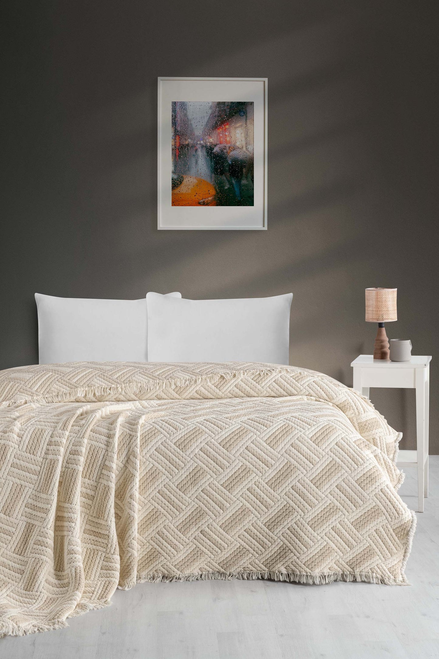 Luxury 5 Katlı Dolgulu Müslin Çift Kişilik Yorgan / Yatak Örtüsü (220x240 cm) %100 Pamuk | Evfendi