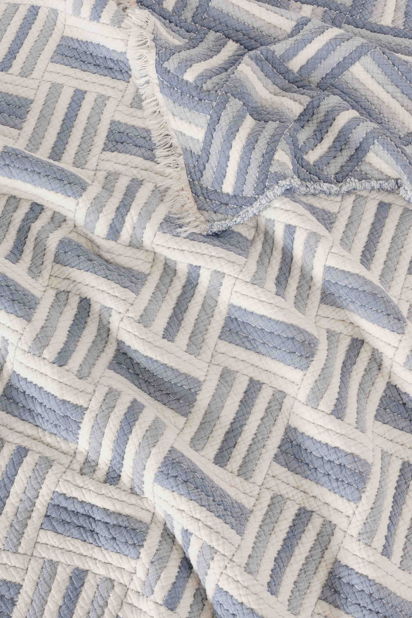 Luxury 5 Katlı Dolgulu Müslin Çift Kişilik Yorgan / Yatak Örtüsü (220x240 cm) %100 Pamuk | Evfendi