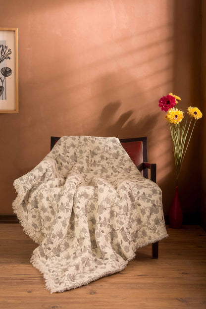 Sultans 5 Katlı Dolgulu Müslin Çift Kişilik Yorgan / Yatak Örtüsü (220x240 cm) %100 Pamuk