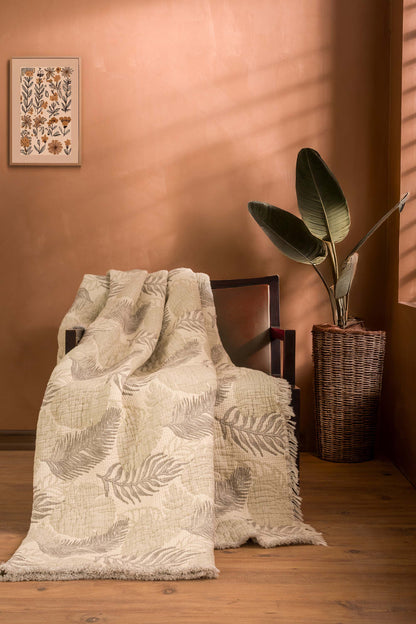 Trophy 5 Katlı Dolgulu Müslin Çift Kişilik Yorgan / Yatak Örtüsü (220x240 cm) %100 Pamuk