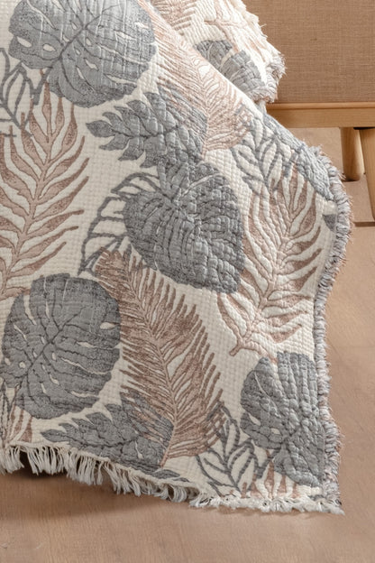 Trophy 5 Katlı Dolgulu Müslin Çift Kişilik Yorgan / Yatak Örtüsü (220x240 cm) %100 Pamuk