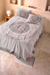 Helios 4-lagige Jumbo Jacquard Panelmuster Musselin Doppelt gesteppte Decke / Tagesdecke 100% Baumwolle