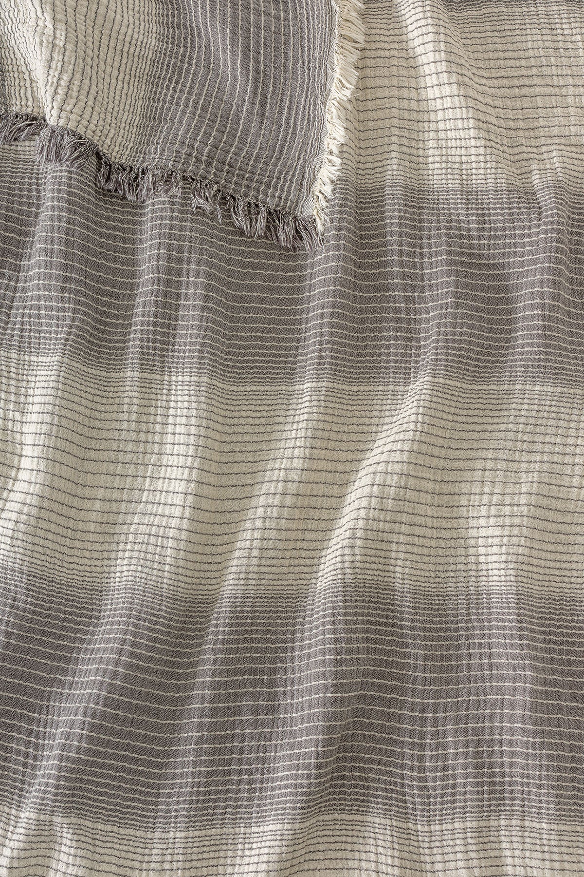 LLC Loom Line Collection 4 Katlı Armürlü Müslin Pike / Yatak Örtüsü %100 Pamuk