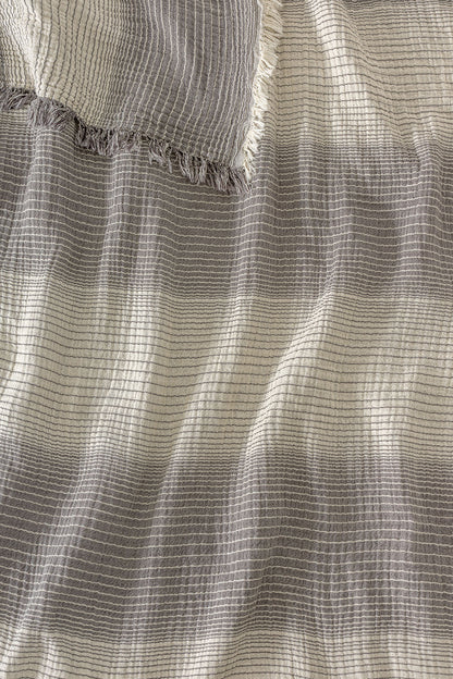 LLC Loom Line Collection 4 Katlı Armürlü Müslin Pike / Yatak Örtüsü %100 Pamuk