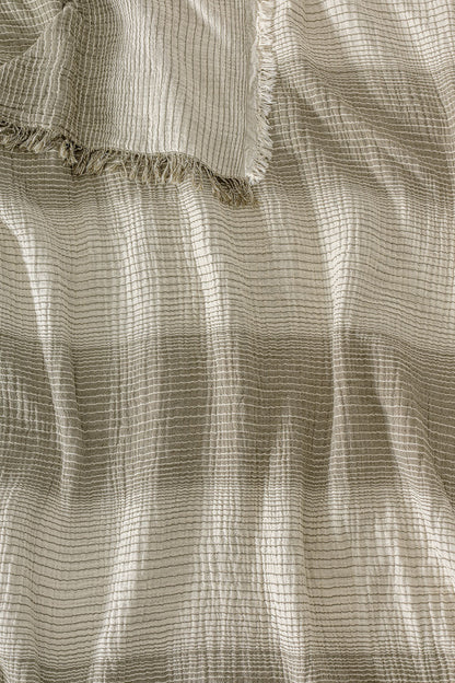 LLC Loom Line Collection 4 Katlı Armürlü Müslin Pike / Yatak Örtüsü %100 Pamuk