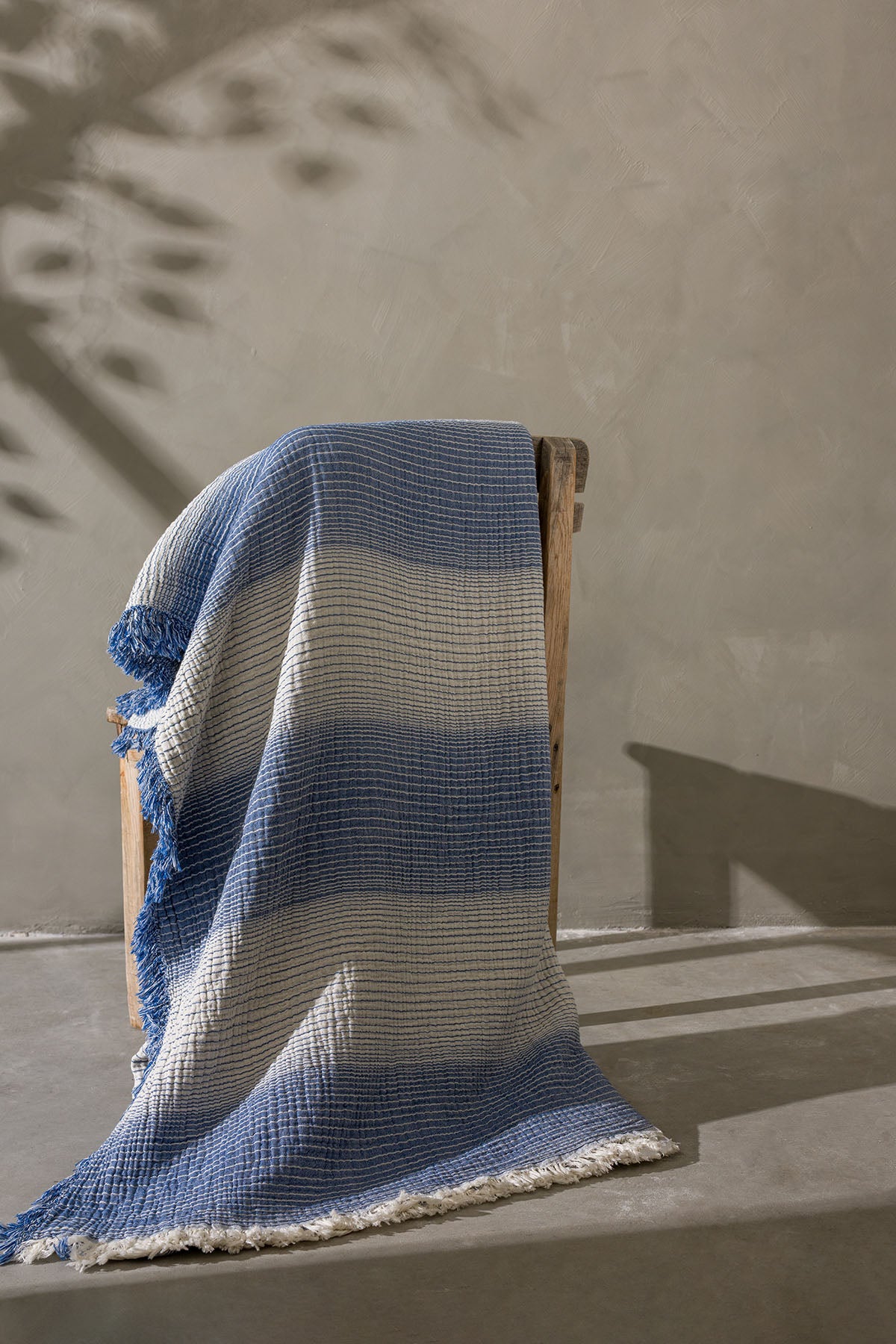 LLC Loom Line Collection 4 Katlı Armürlü Müslin Pike / Yatak Örtüsü %100 Pamuk