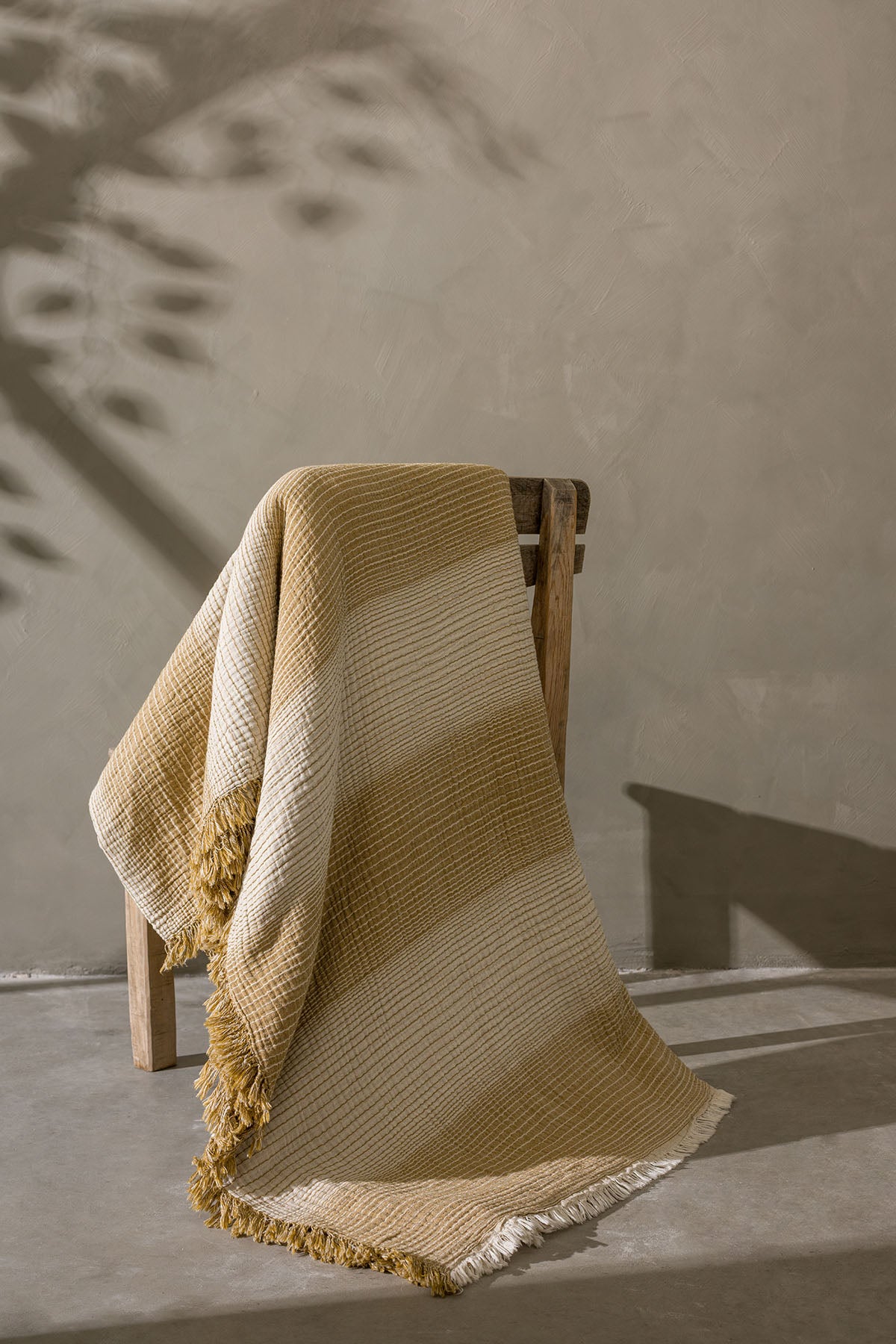 LLC Loom Line Collection 4 Katlı Armürlü Müslin Pike / Yatak Örtüsü %100 Pamuk