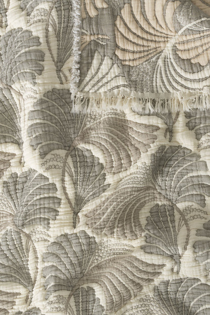 Velora 5-Layer Filled Muslin Double Bed Quilt / Bed Cover (220x240 cm) 100% Cotton