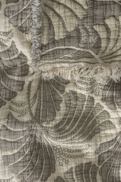 Velora 5-Layer Filled Muslin Double Bed Quilt / Bed Cover (220x240 cm) 100% Cotton