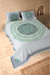 Helios 4-lagige Jumbo Jacquard Panelmuster Musselin Doppelt gesteppte Decke / Tagesdecke 100% Baumwolle